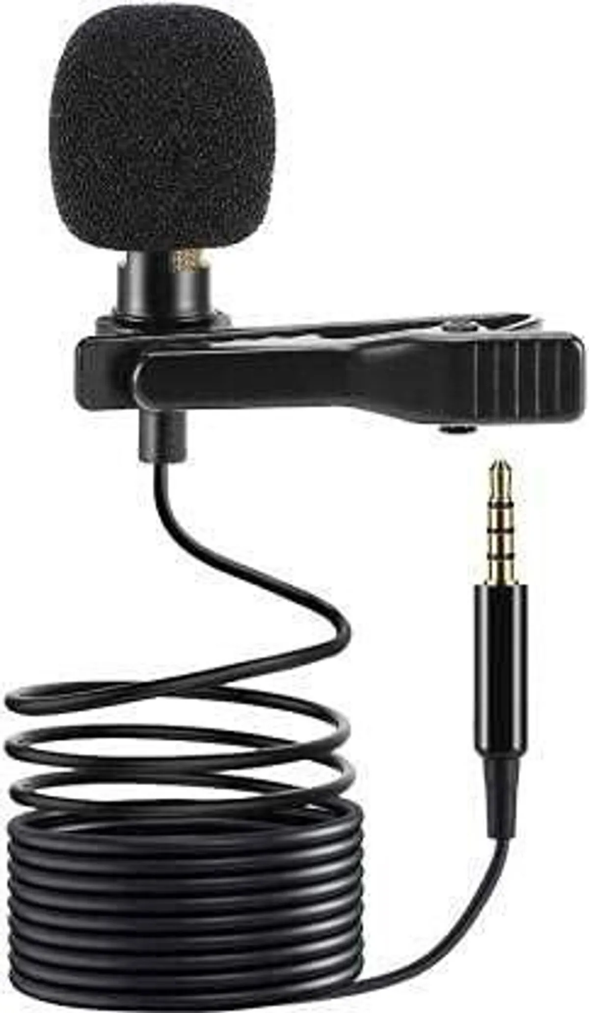 Wire Microphone Clip |  Black, Wired Clip Mic