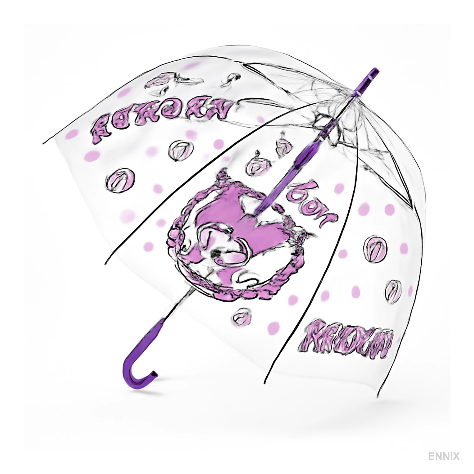 Transparent Folding Umbrella